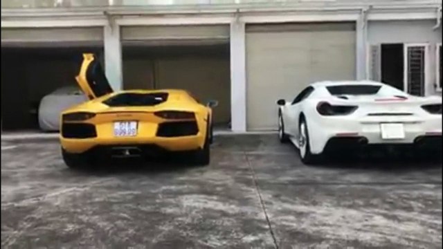 Cặp đôi xe siêu sang và siêu xe Ferrari 488 Spider -tông xuyệt tông- màu trắng của doanh nhân Bình Phước