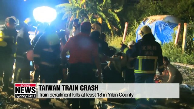 Taiwan train derailment kills at least 18