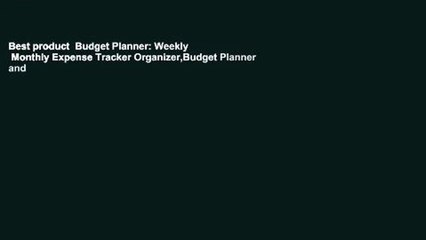 Best product  Budget Planner: Weekly   Monthly Expense Tracker Organizer,Budget Planner and