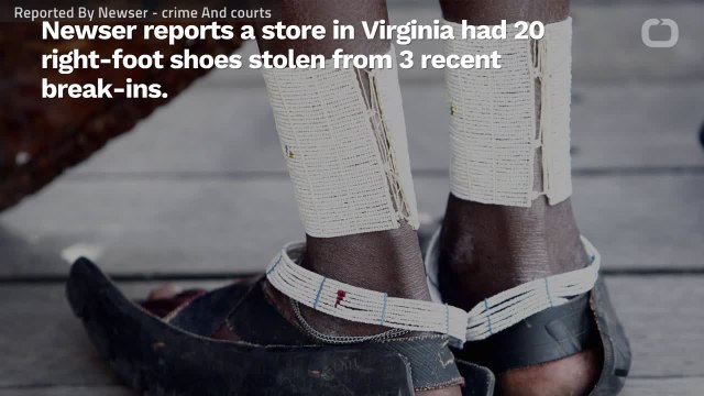 Virginia Man Steals 7 Right Foot Shoes