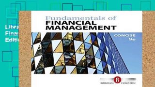 Library  Fundamentals of Financial Management, Concise Edition (Mindtap Course List)