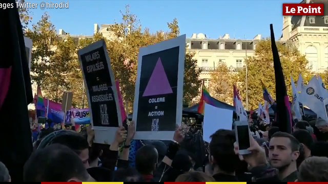 Les images de la manifestation contre l'homophobie à Paris