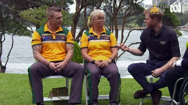 Prince Harry presented with 'budgie smugglers' by Invictus a