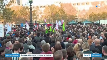 Paris : grande manifestation contre l'homophobie