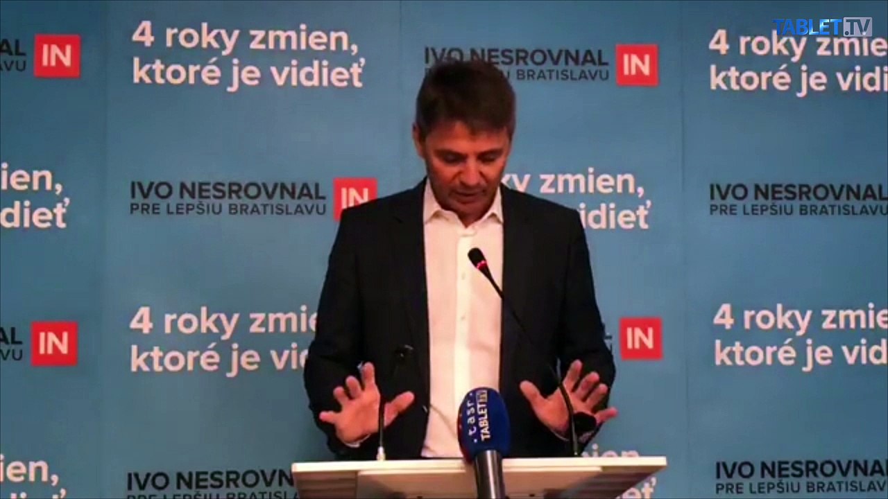 ZÁZNAM: TK primátora hlavného mesta SR Bratislavy Iva Nesrovnala