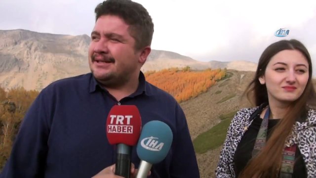 Nemrut Kalderası Sonbahar Manzarasıyla Ziyaretçilerini Hayran Bırakıyor