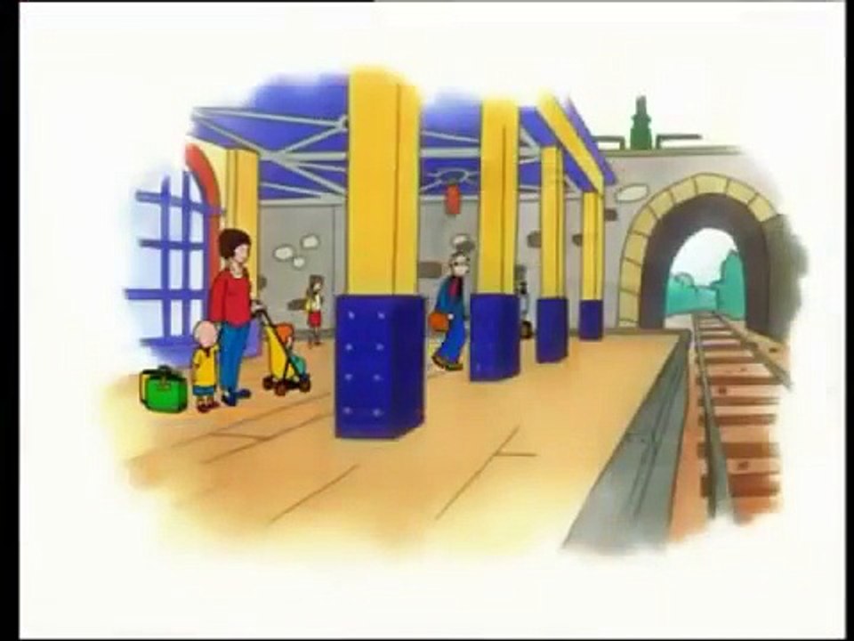 Caillou Folge 7 Skivergnügen , Spaß in der Eisenbahn