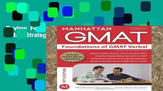 Review  Foundations of GMAT Verbal (Manhattan GMAT Strategy Guides)