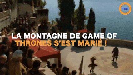La Montagne de Games of Thrones s'est marié !