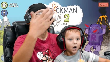 ELECTRIC SHOCK by POKEMON! DRAW A STICKMAN EPIC 2!  Part 3- Rock Busters (FGTEEV Chapter 3 Fun!)