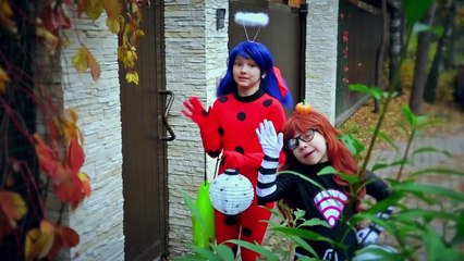 СНЯЛИ МАСКУ БРАЖНИКУ! Спец выпуск ХЭЛЛОУИН  Ледибаг и Супер Кот! Cosplay music video in real life