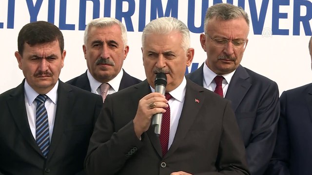 Yıldırım, Erzincan Binali Yıldırım Üniversitesi Kütüphanesi ve Müzesi temel atma törenine katıldı