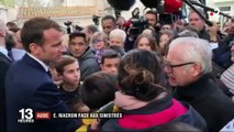 Inondations dans l’Aude : Emmanuel Macron auprès des sinistrés