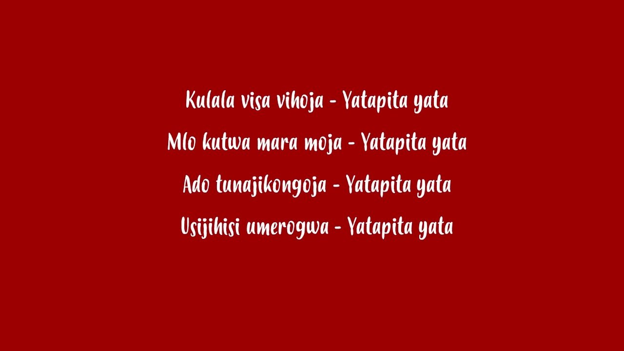 Professor J Ft Harmonize - Yatapita Lyrics
