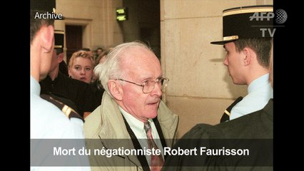 Le négationniste Robert Faurisson est mort à 89 ans