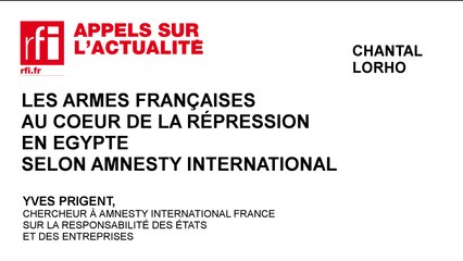 Les armes françaises au cœur de la répression en Egypte selon Amnesty International