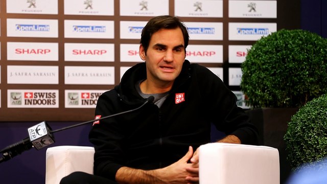 Roger Federer aux Swiss Indoors 2018 de Bâle