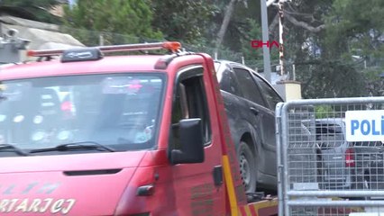 İstanbul- Konsolosluktaki Plakasız Araç Çekici ile Götürüldü