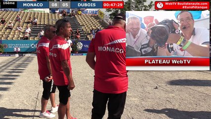 Download Video: Europétanque des Alpes-Maritimes 2018, 16ème DUBOIS vs MONACO