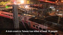 Taiwan investigates train crash that killed 18