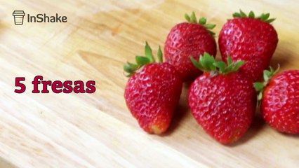 Batido de fresas y naranja