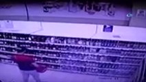 İçki Hırsızlığı Güvenlik Kamerasında