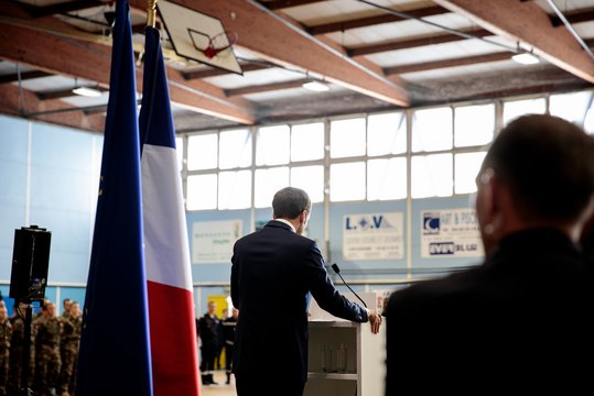 Discours du Président de la République Emmanuel Macron dans l’Aude