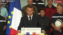 Macron dans l'Aude : un fonds d'« au moins 80 millions d'euros » va être débloqué