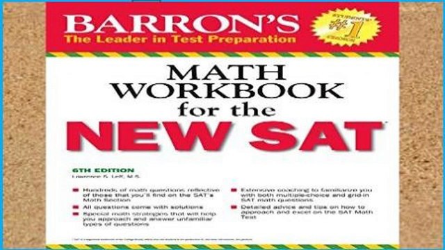 Library Barron s Math Workbook for the New SAT, 6th Edition (Barron s Sat Math Workbook)
