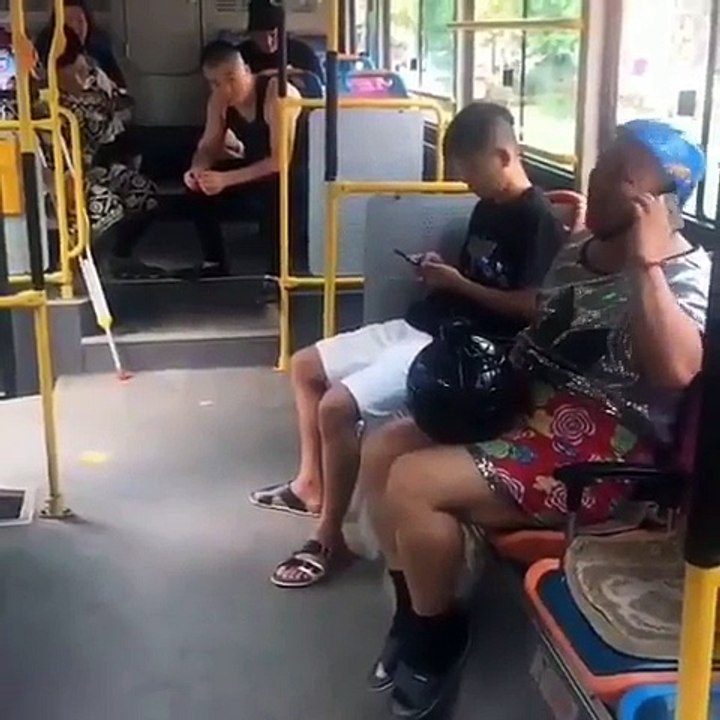 Bomb in bus. Not really, LOL.