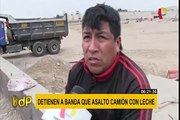 Chorrillos: capturan a banda que robó un camión cargado de productos lácteos