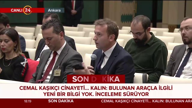 Cumhurbaşkanlığı Sözcüsü Kalın konuşuyor