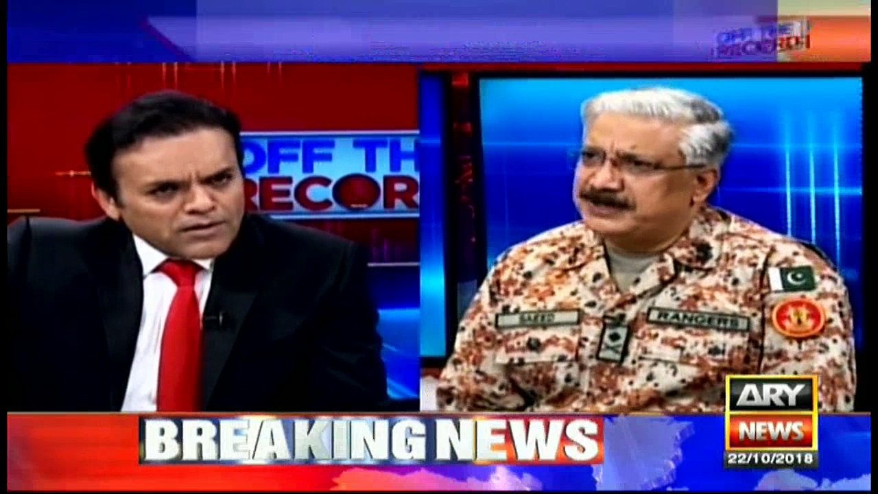 Criminal activities linked to politics took place in Karachi: DG Rangers