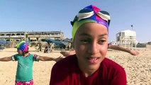 أول نادي سباحة مختلط في قطاع غزة