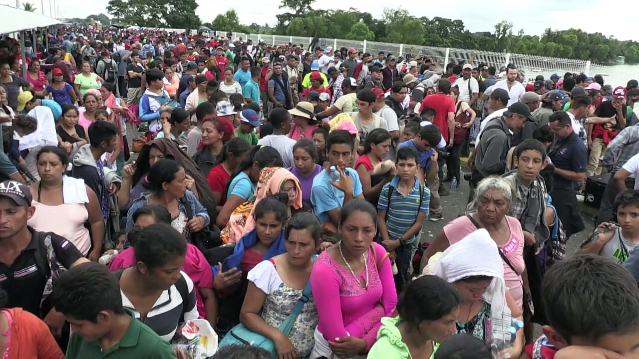 Honduraner wollen vor Gewalt und Armut in die USA flüchten