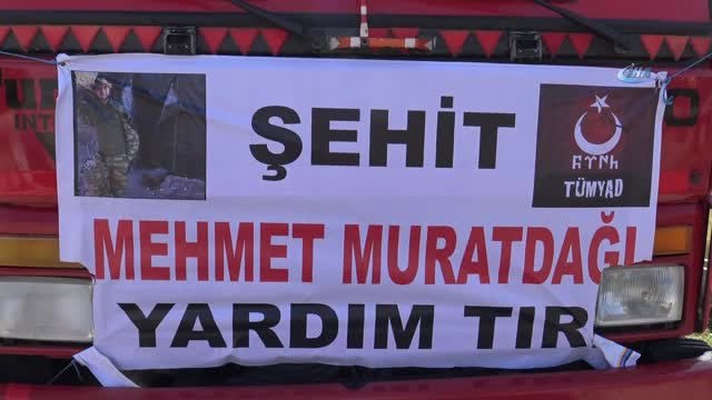 Afrin Şehidi Muratdağı İçin Hazırlanan Yardım Malzemeleri İhtiyaç Sahiplerine Dağıtılacak