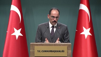 Kalın - ABD'nin yaptırım kararı, CHP'nin İş Bankası hissesi - ANKARA