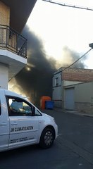Incendio de una casa en Murchante