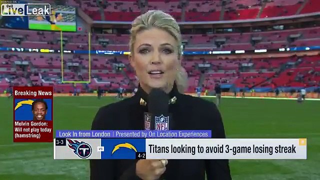 Football US : cette journaliste prend le ballon en pleine tête en interview d'avant match !
