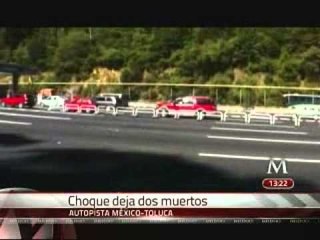 Se derrapa motocicleta en la México-Toluca; mueren dos