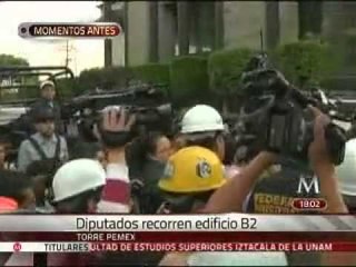 Recorren diputados edificio B2 de Pemex