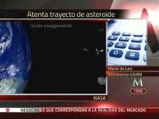 Asteroide no representa peligro para la Tierra: UNAM