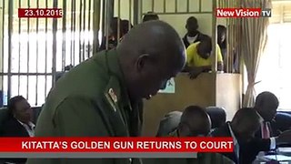 #NewVisionTVKitatta's golden gun returns to courtFull testimony of Maj. David Agaba who led the operation to arrest Abdallah Kitatta, patron Boda boda 2010.