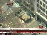 Varios heridos por explosión en meta de maratón de Boston