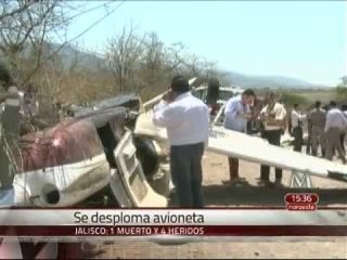 Cae avioneta en Ameca, Jalisco