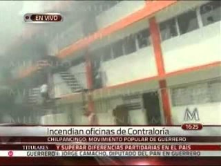 Así quedaron oficinas de la Contraloría en Guerrero tras ataques