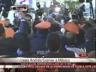 Llega Andrés Granier a la Ciudad de México