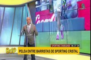 Barristas del Sporting Cristal protagonizaron pelea en las afueras del Alberto Gallardo