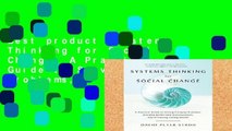 Best product  Systems Thinking for Social Change: A Practical Guide to Solving Complex Problems,