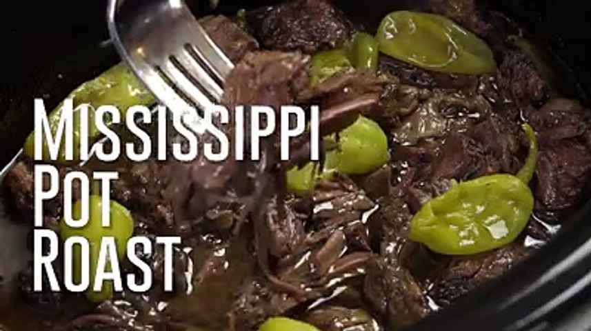 Crock Pot Mississippi Roast. Ridiculously simple but the flava is like nothing else! RECIPE HERE: